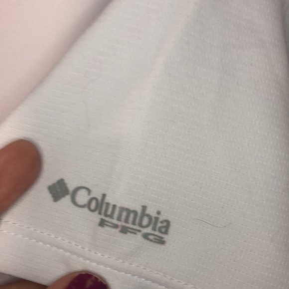 Woman’s white Columbia top size XL UPF 50 Enjoy the Sun Safely - Picture 5 of 8